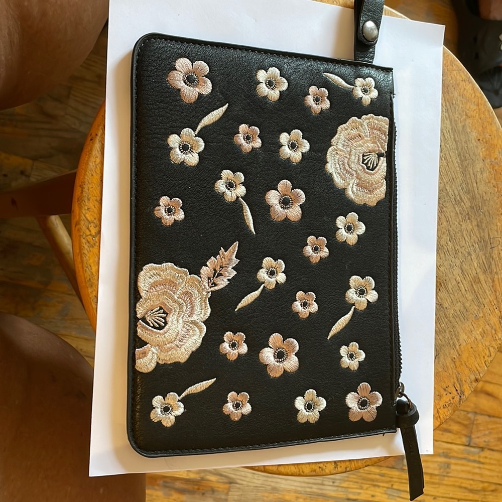 Floral makeup bag
